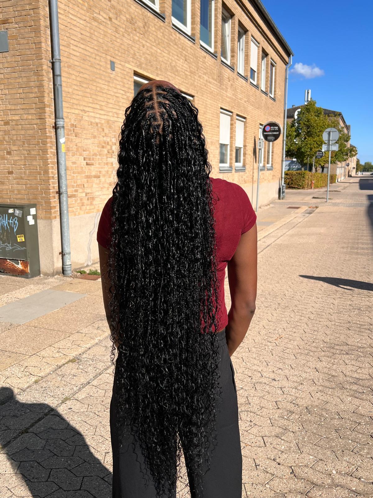 Boho braids i fuld længde