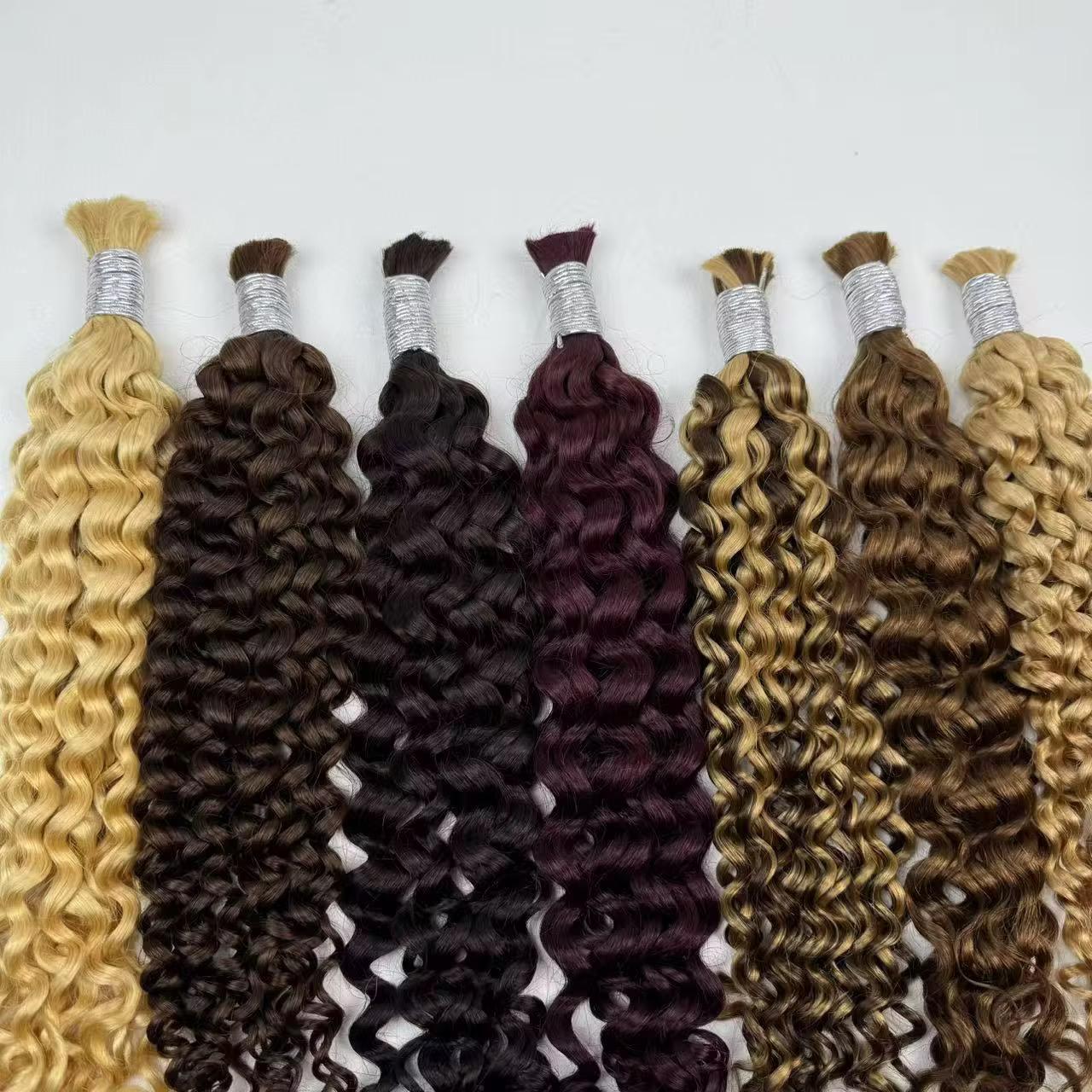  Curls menneskehår i bulk